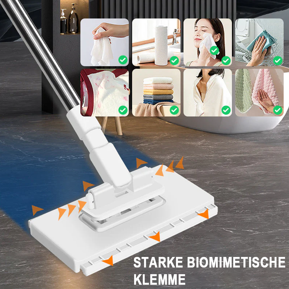 💥 LETZTER TAG! 50% RABATT 💥 Einweg-Staubmopp mit 5 wiederverwendbaren Bezügen 🧹✨ -Remifa®
