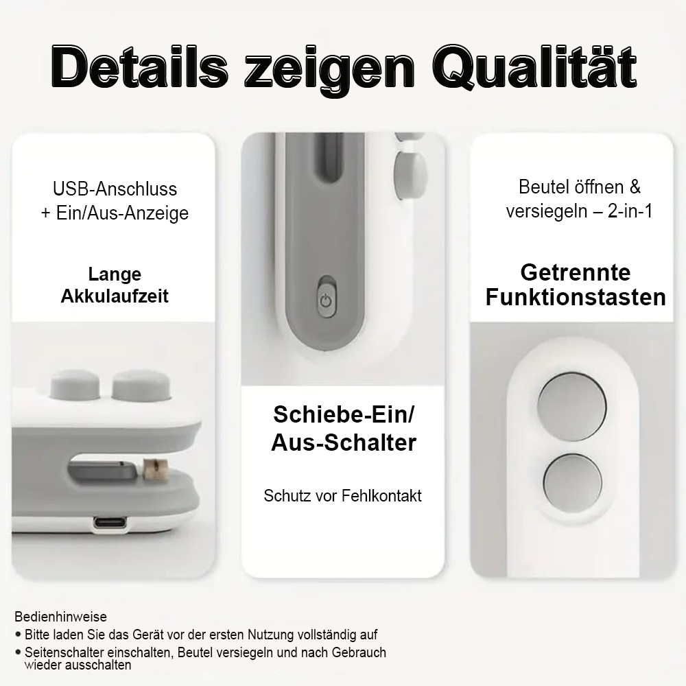 💥Neujahrsangebot 55% Rabatt💥✨Mini Siegelmaschine – 🧊Frisch halten -Remifa®